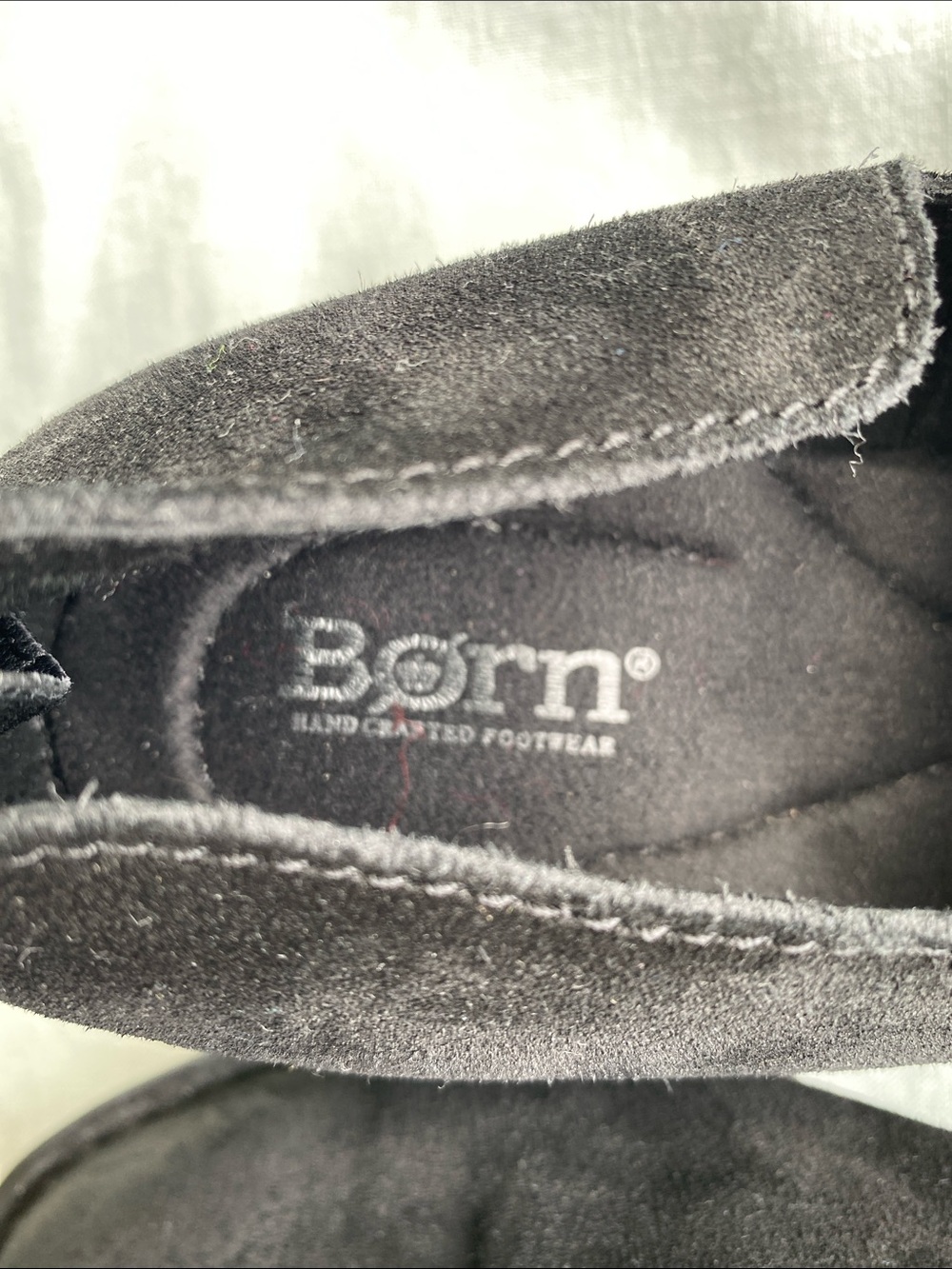 NWT Born black nubuck leather Antonia zip ankle boots - Picture 11 of 12